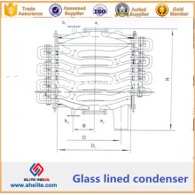 Condensador de vidrio revestido - Condensador químico revestido de vidrio